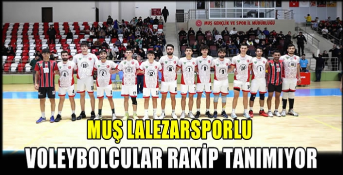Muş Lalezarsporlu voleybolcular rakip tanımıyor