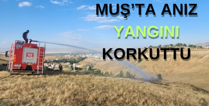 Muş’ta anız yangını korkuttu