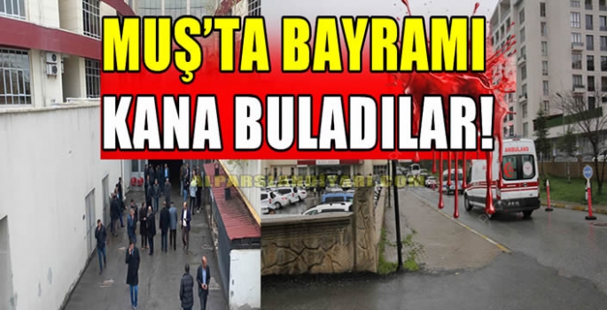 Muş’ta bayramı kana buladılar! 