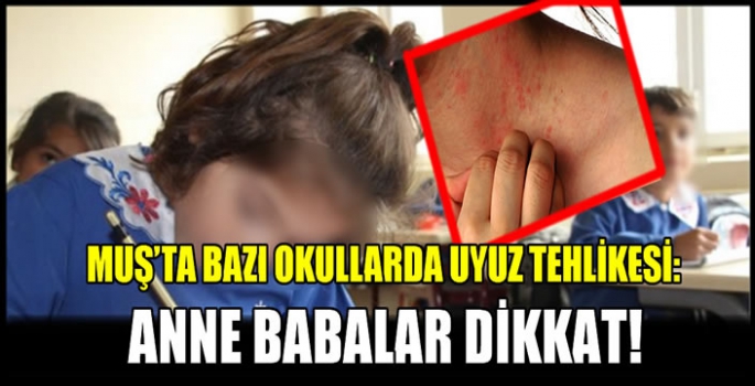 Muş’ta bazı okullarda uyuz tehlikesi: Anne Babalar dikkat!