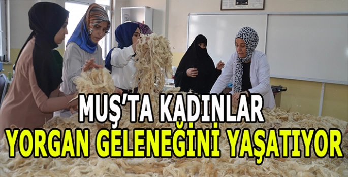 Muş'ta bir gelenek yaşatılıyor: Geleneksel yorgancılık devam ediyor!