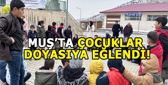 Muş'ta çocuklar için etkinlik: Çocuklar doyasıya eğlendi!