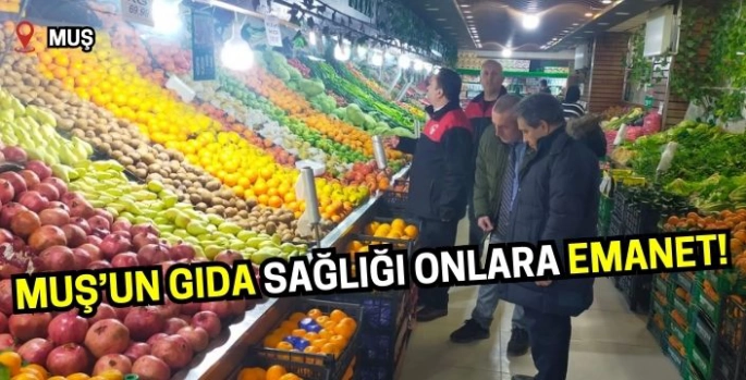 Muş'ta gıda güvenliği ön planda! Yaklaşık 1600 denetimle damga vurdu! 