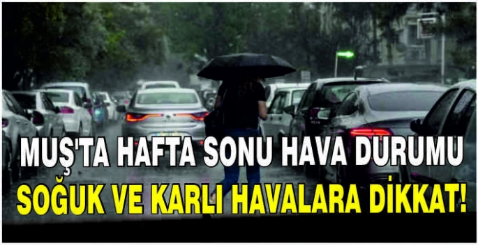Muş’ta hafta sonu hava durumu: Soğuk ve karlı havalara dikkat!