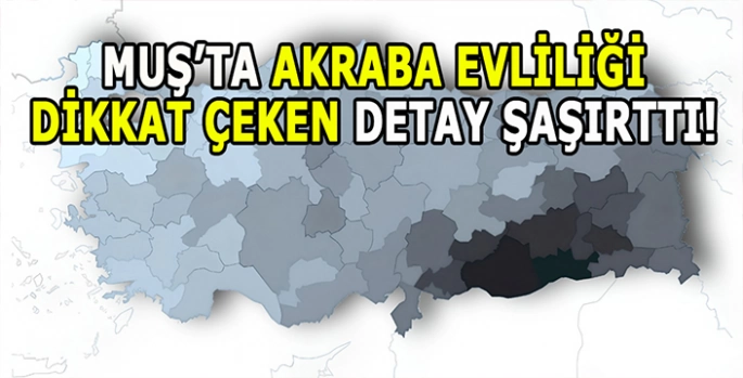 Muş'ta her 7 evlilikten 1’i onunla: Türkiye ortalamasının neredeyse iki katı!
