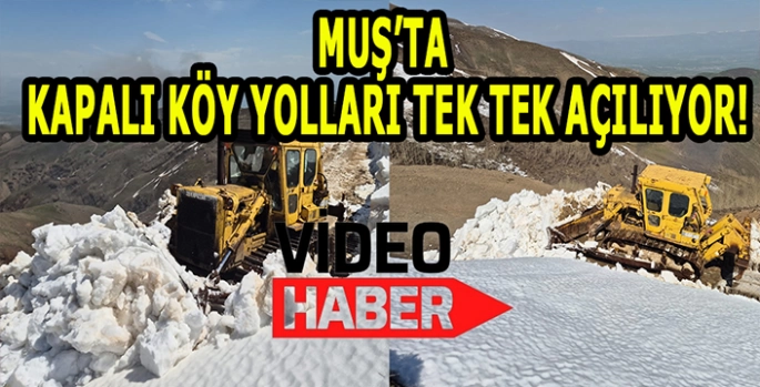 Muş'ta Nisan ayının son günlerinde karla mücadele!