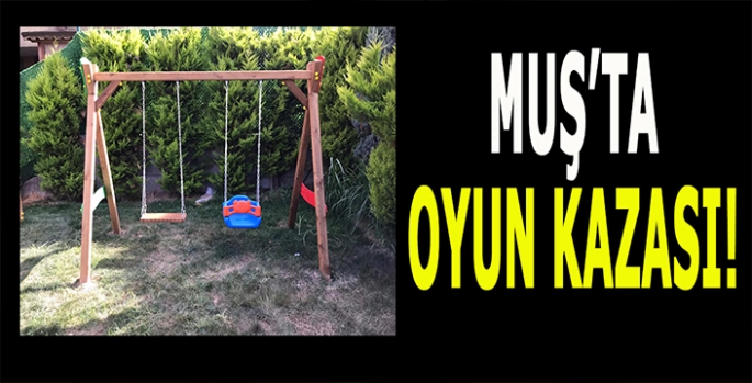 Muş’ta oyun kazası! çocuğun imdadına itfaiye yetişti