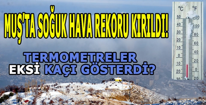 Muş’ta soğuk hava rekoru kırıldı: Şubat’ta termometreler dondu!