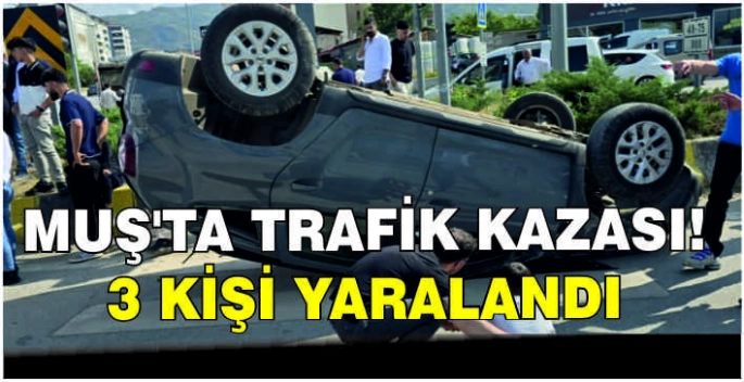 Muş’ta trafik kazası: 3 kişi yaralandı
