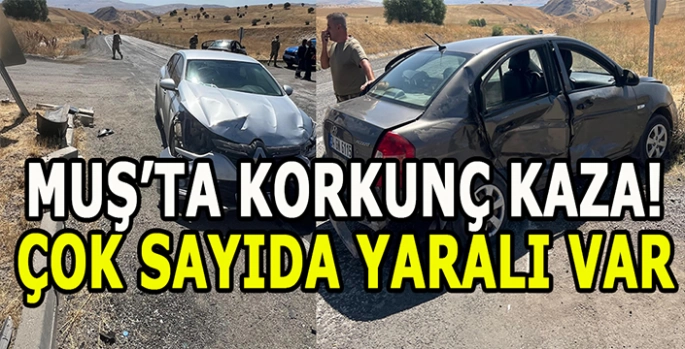 Muş'ta trafik kazası: Çok sayıda yaralı var!
