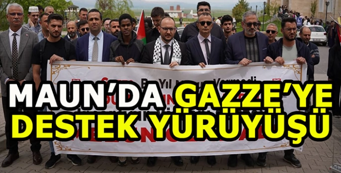 Muş’ta Üniversite öğrencilerinden Gazze’ye destek yürüyüşü!