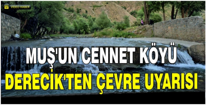 Muş’un Cennet Köyü Derecik’ten çevre uyarısı