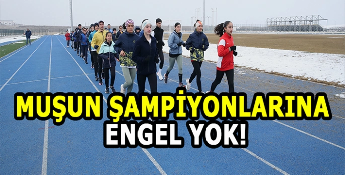 Muş’un Şampiyonaları’nın azmi: Dondurucu soğukta yarışlara hazırlık!