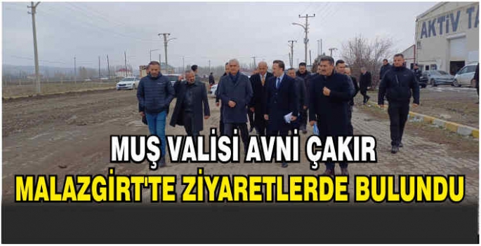 Muş Valisi Avni Çakır, Malazgirt'te ziyaretlerde bulundu