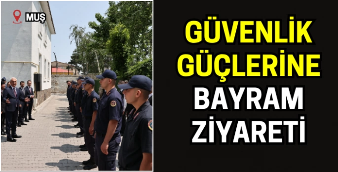 Muş Valisi Avni Çakır ve Vekil Şimşek'ten güvenlik güçlerine bayram ziyareti