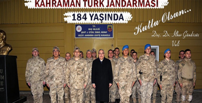 Vali Gündüzöz’den Jandarma Teşkilatının 184. Kuruluş Yıldönümü Mesajı 