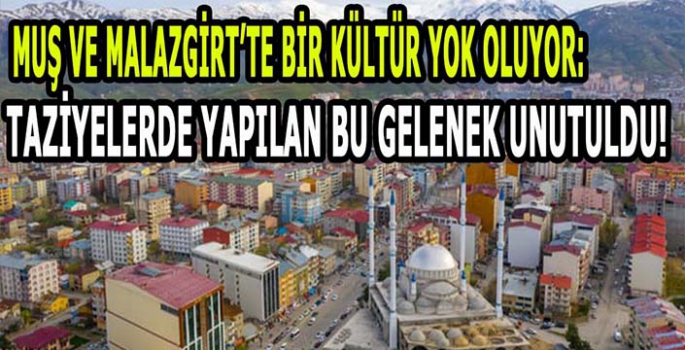 Muş ve Malazgirt’te bir kültür yok oluyor: Taziyelerde yapılan bu gelenek unutuldu!