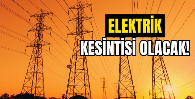 Muş ve Varto’da yaşayanlar dikkat! Yarın elektrik kesintisi yaşanacak…