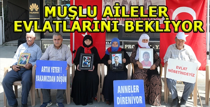 Muşlu aileler DEM Parti önündeki eylemlerini sürdürdü