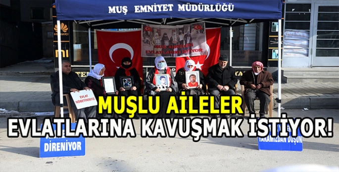 Muşlu aileler evlat nöbetinde: Evlatlarımıza kavuşmak istiyoruz!