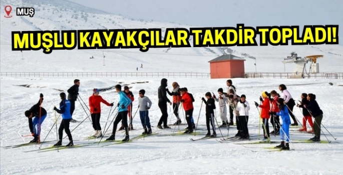 Muşlu kayakçılar, soğuk havada yarışlara böyle hazırlanıyor