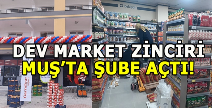 Muşlu vatandaşlar heyecanla bekliyordu: Ünlü Market zinciri Muş'ta hizmete açıldı.