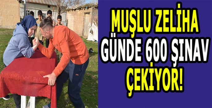 Muşlu Zeliha günde 600 şınav çekiyor: Tek hedefi Şampiyonluk!