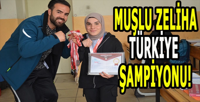 Muşlu Zeliha Sınav çekerek hazırlandı: Türkiye şampiyonu oldu!