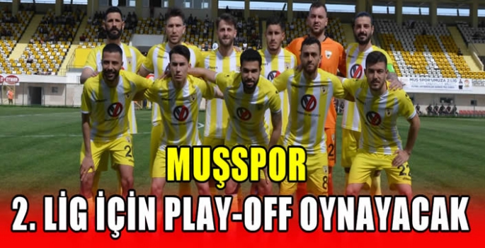 Muşspor 2. Lig için play-off oynayacak