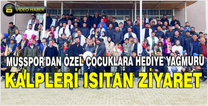 Muşspor’dan özel çocuklara hediye yağmuru: Kalpleri ısıtan ziyaret