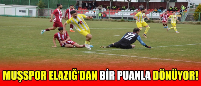 Muşspor Elazığ’dan bir puanla dönüyor!