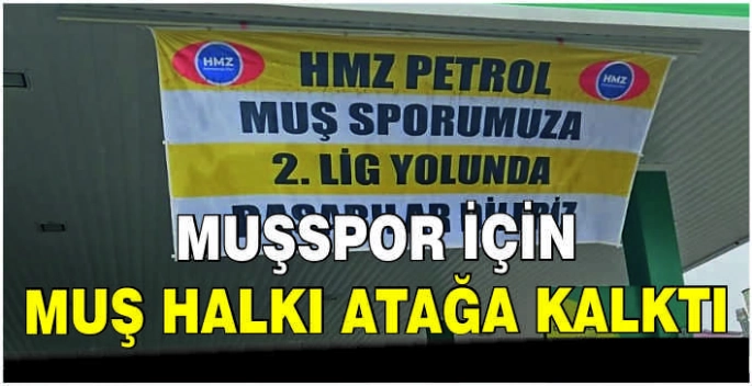 Muşspor için Muş halkı atağa kalktı