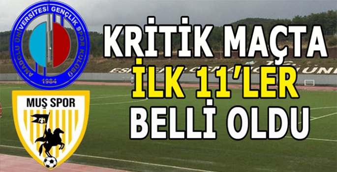 Muşspor kritik deplasmanda:Hedef mutlak galibiyet!