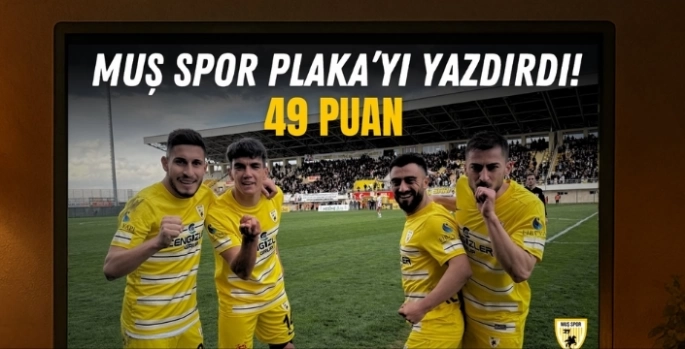 Muşspor plakayı yazdırdı: 49 puan halaylarla kutlandı!