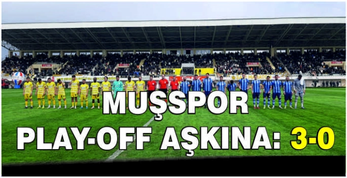 Muşspor Play-Off aşkına: 3-0