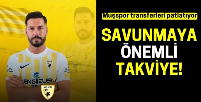 Muşspor savunmasını Erkam Reşmen ile güçlendirdi