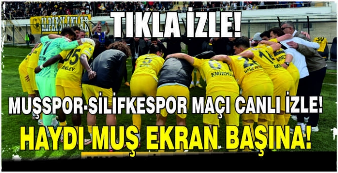 Muşspor-Silifkespor Maçı Canlı İzle: Haydı Muş ekran başına!