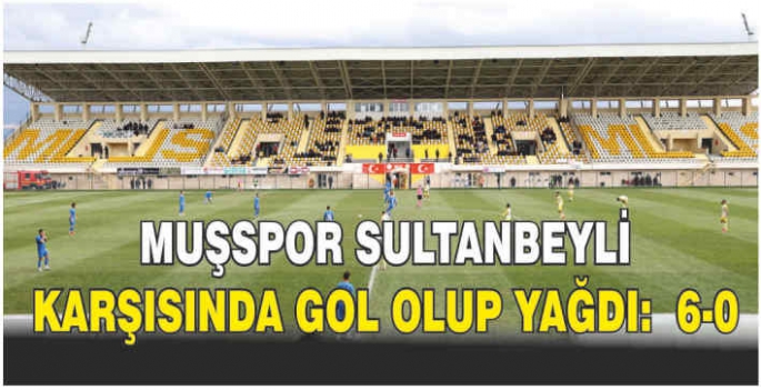 Muşspor Sultanbeyli karşısında gol olup yağdı:  6-0