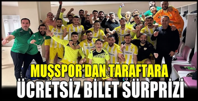  Muşspor taraftarlarına müjde!  Biletler ücretsiz …