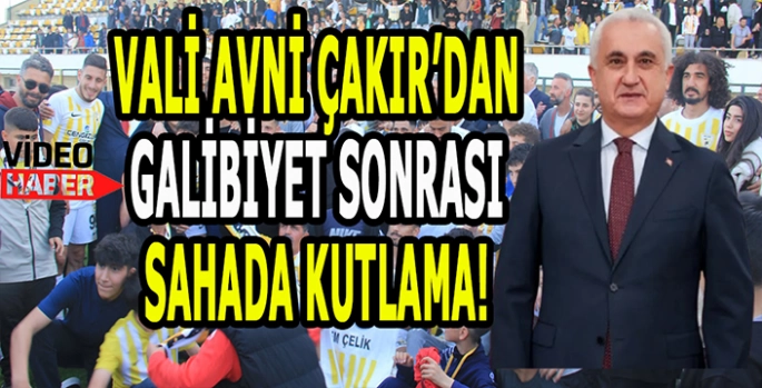 Muşspor’u hiçbir zaman yalnız bırakmadı: Sahaya inip tebrik etti!