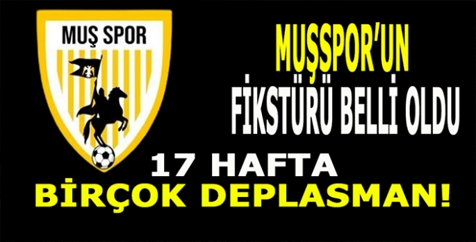 Muşspor’un 2. Lig fikstürü belli oldu: 17 rakip birçok şehir!