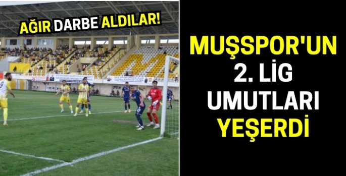 Muşspor'un 2. Lig umutları yeşerdi: Karşıyaka'ya ağır darbe!