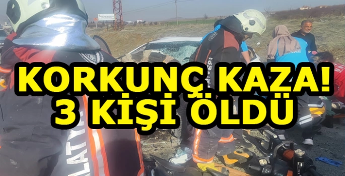 Otomobilin tıra çarpması sonucu 3 kişi öldü!
