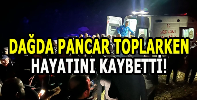 Pancar toplarken fenalaşan kişi hayatını kaybetti
