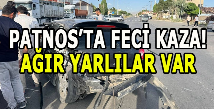 Patnos’ta feci kaza: Ağır yaralılar var!