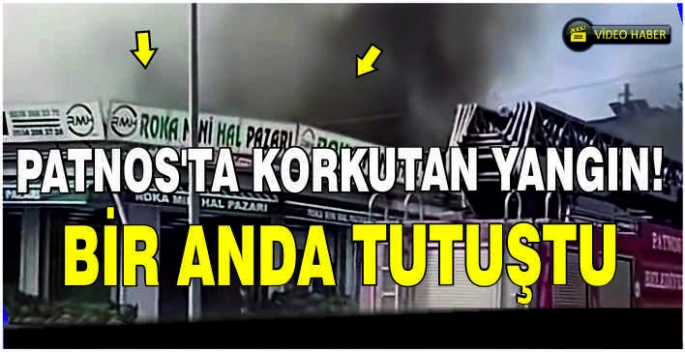 Patnos’ta korkutan yangın! Bir anda tutuştu