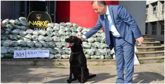 Saman balyalarının içinden 305 kilo uyuşturucu çıktı