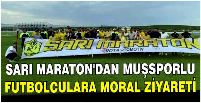 Sarı Maraton’dan Muşsporlu futbolculara moral ziyareti