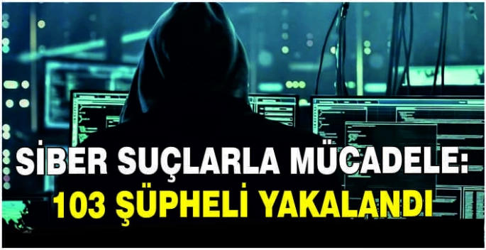 Siber suçlarla mücadele: 103 şüpheli yakalandı