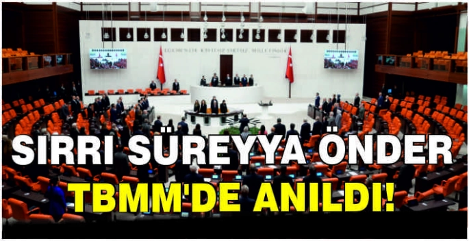 Sırrı Süreyya Önder TBMM'de anıldı